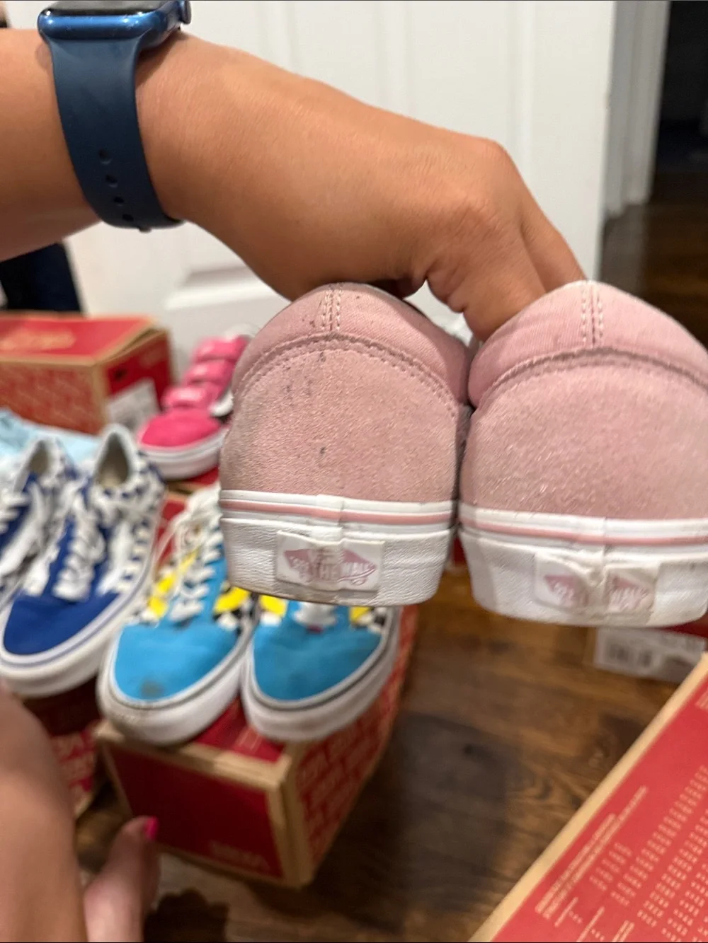Vans Old Skool Pink Suede & Canvas Low-Top Sneakers